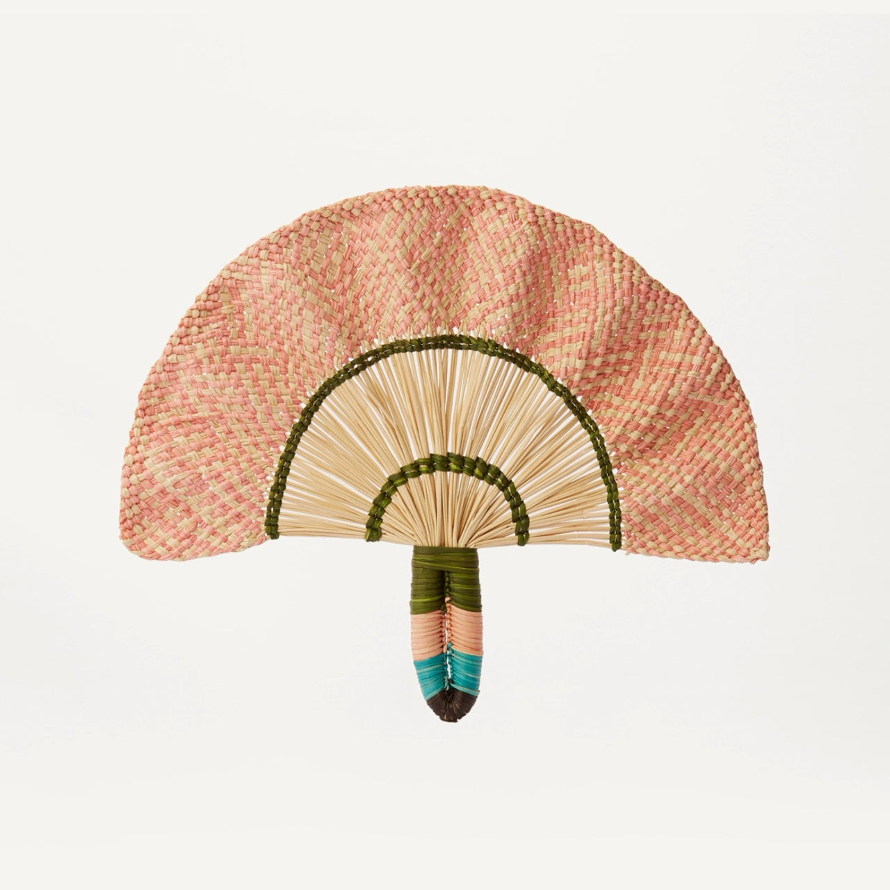 Pink Toquilla Wavy Fan