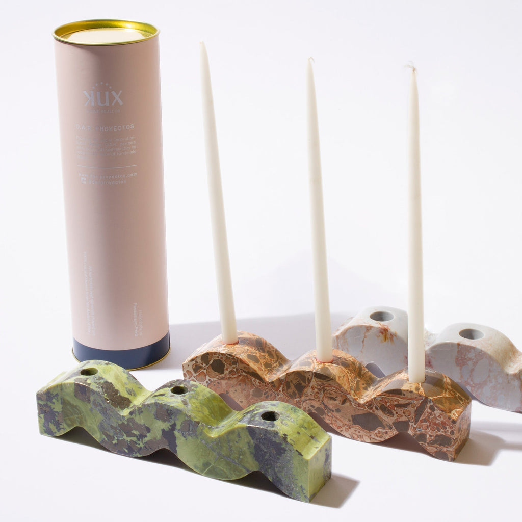 Jasper Wavy Candelabra