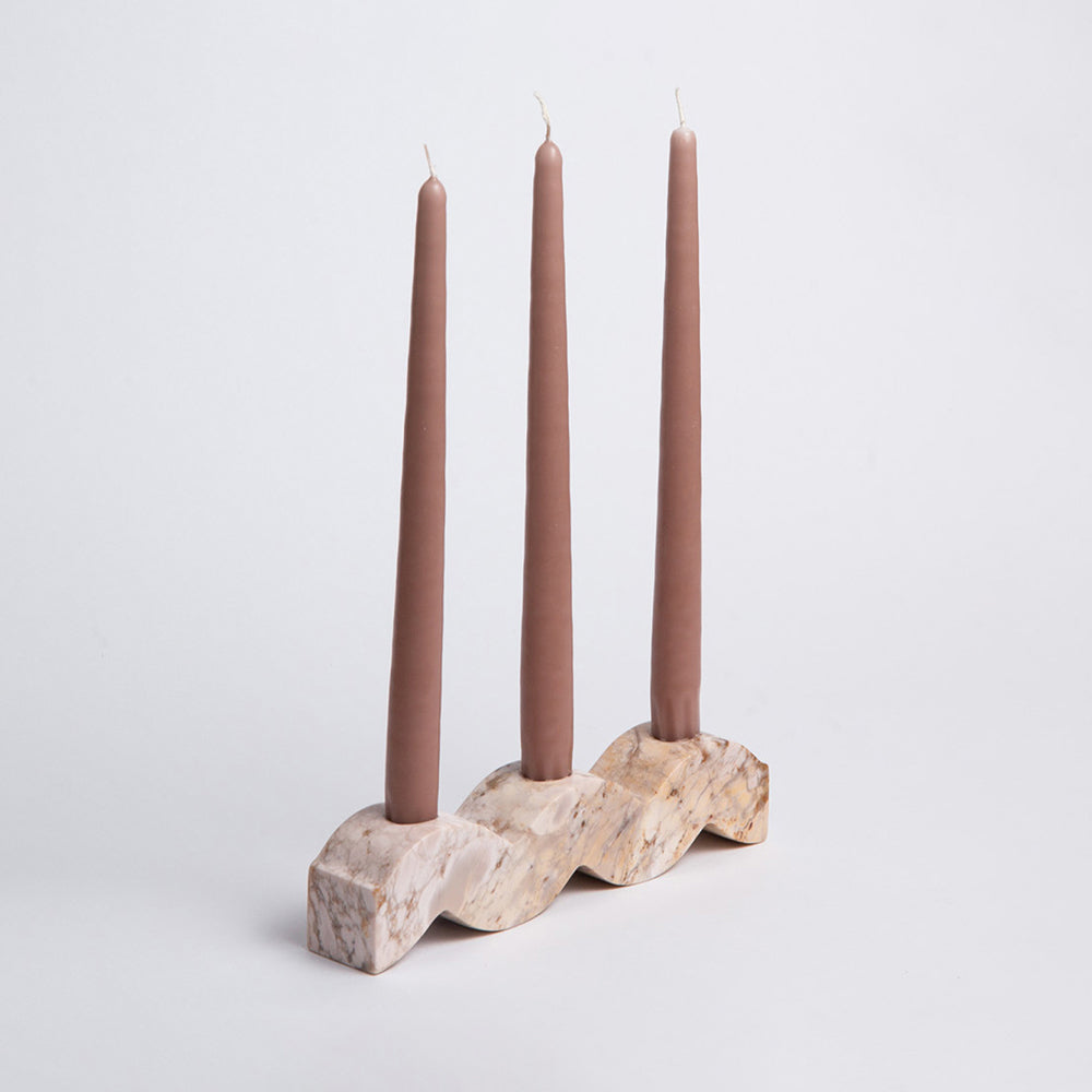 Soapstone Wavy Candelabra