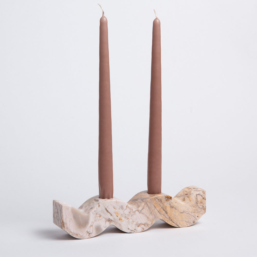 Soapstone Wavy Candelabra