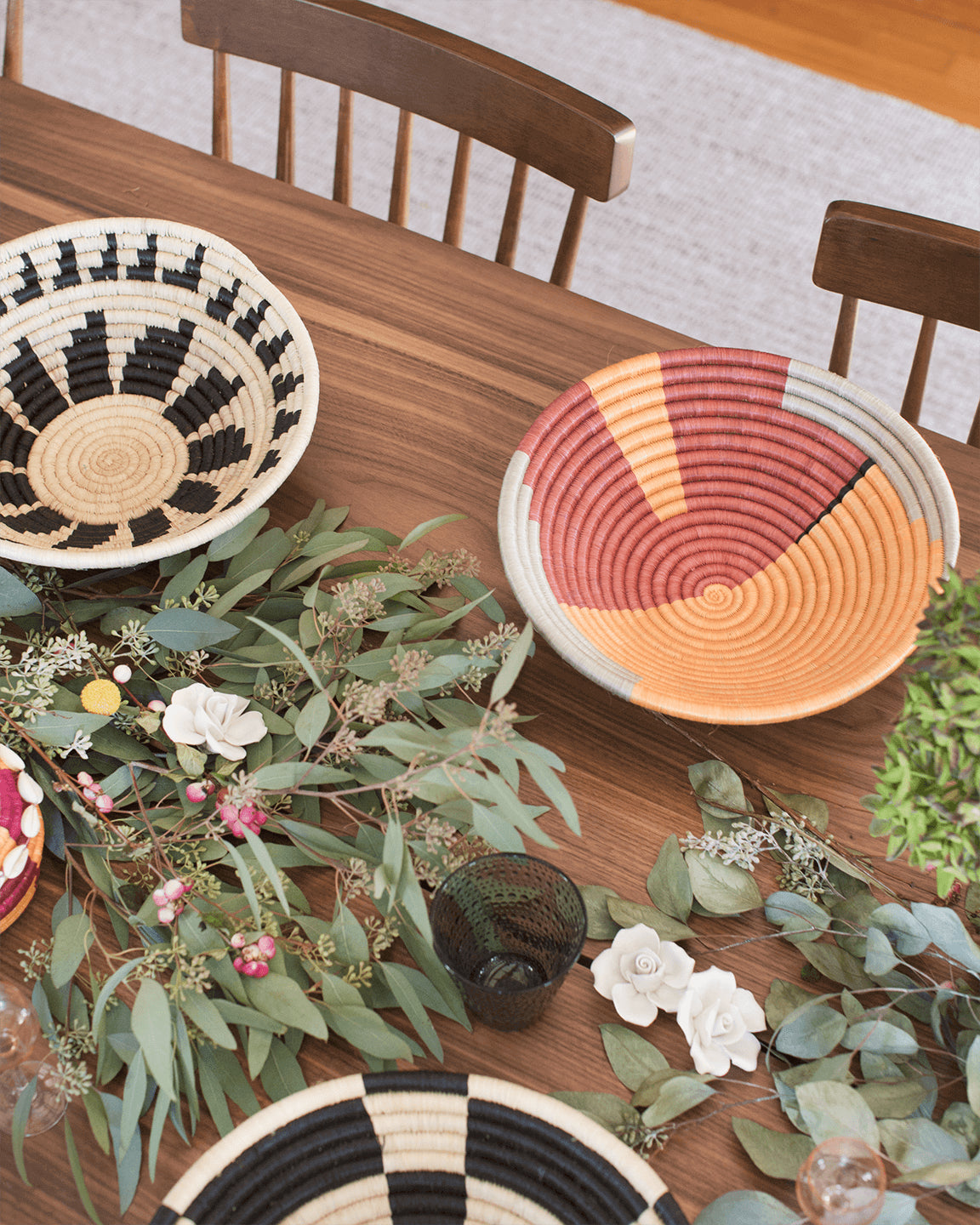 Burst Raffia Basket