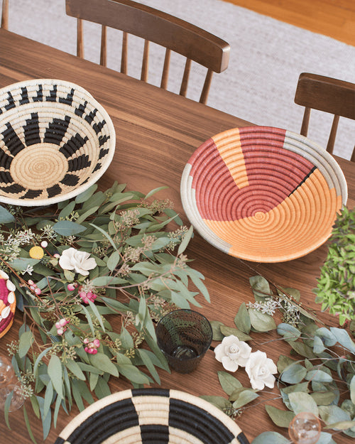 Burst Raffia Basket