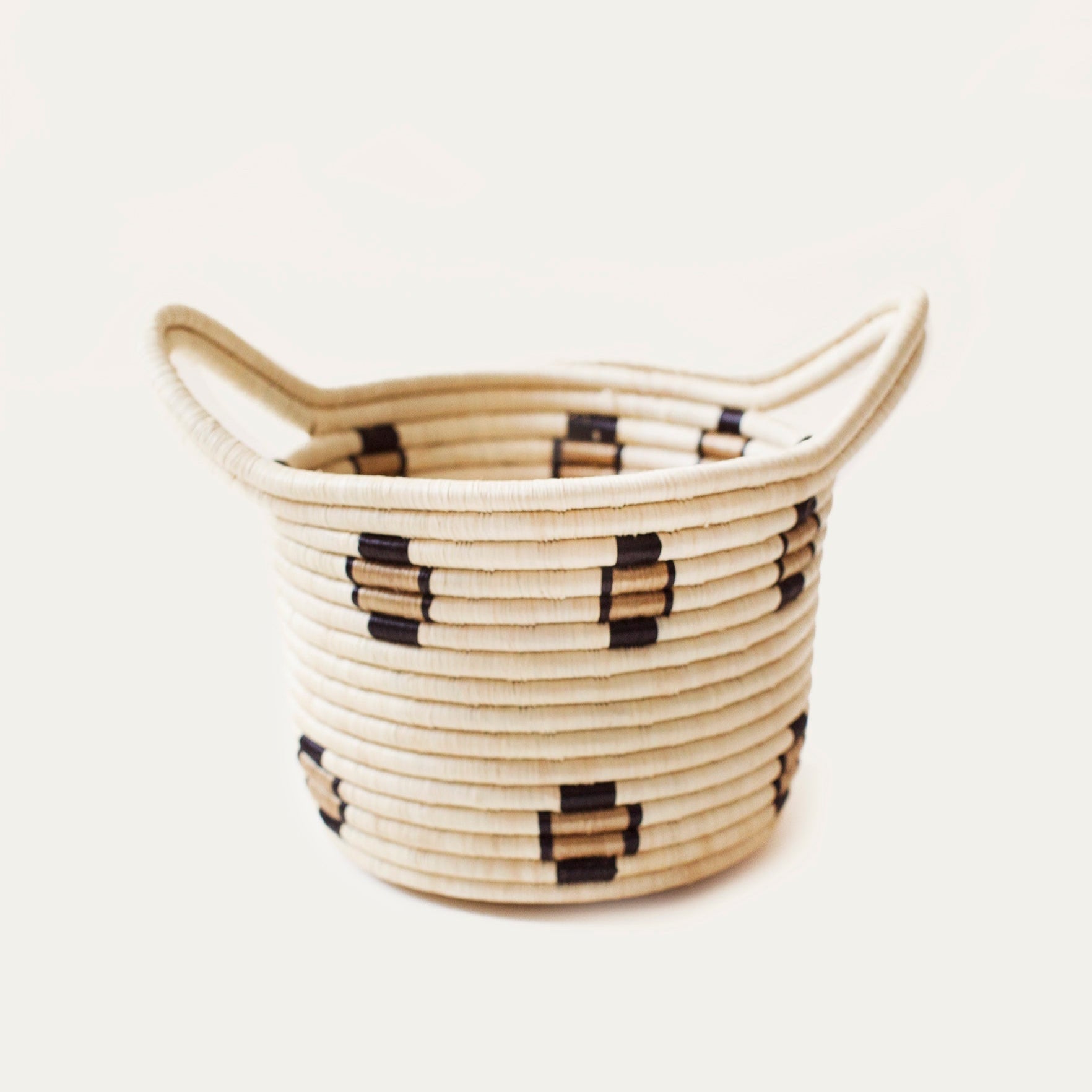 Double Handle Leopard Basket