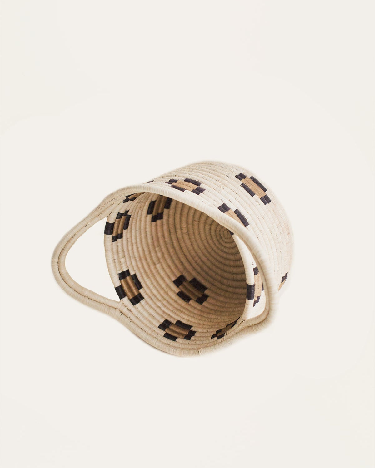 Double Handle Leopard Basket