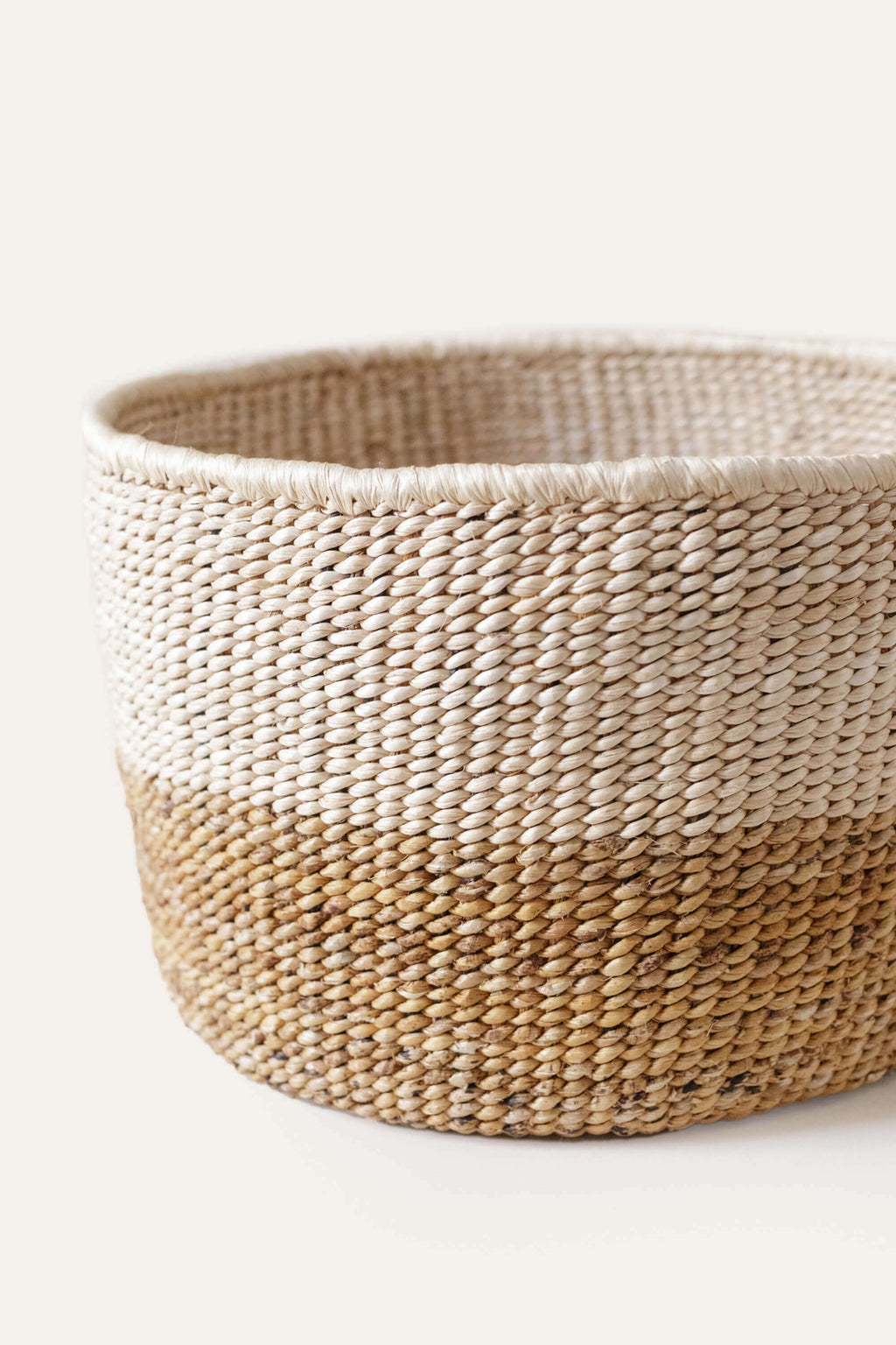 Small Two-Tone Banana Leaf Basket