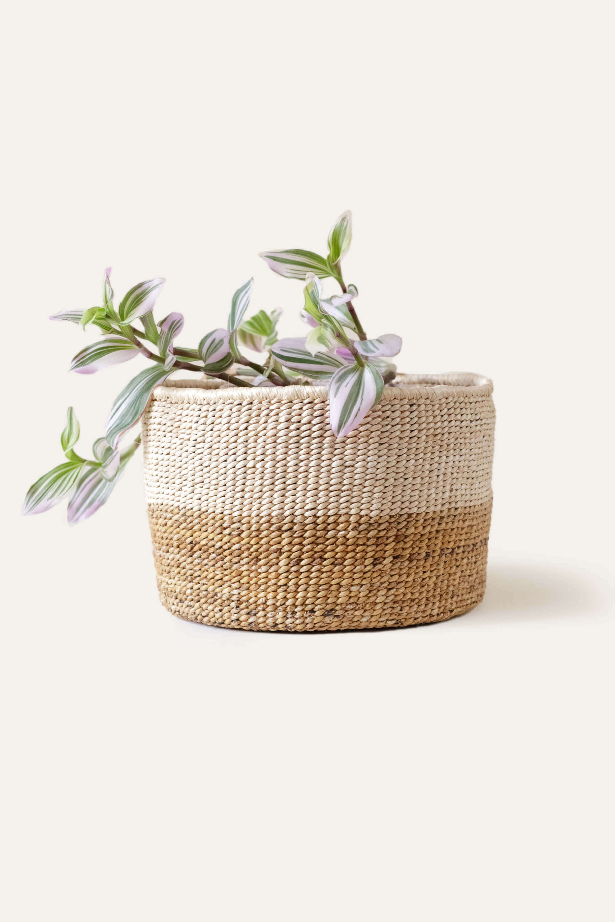Small Two-Tone Banana Leaf Basket