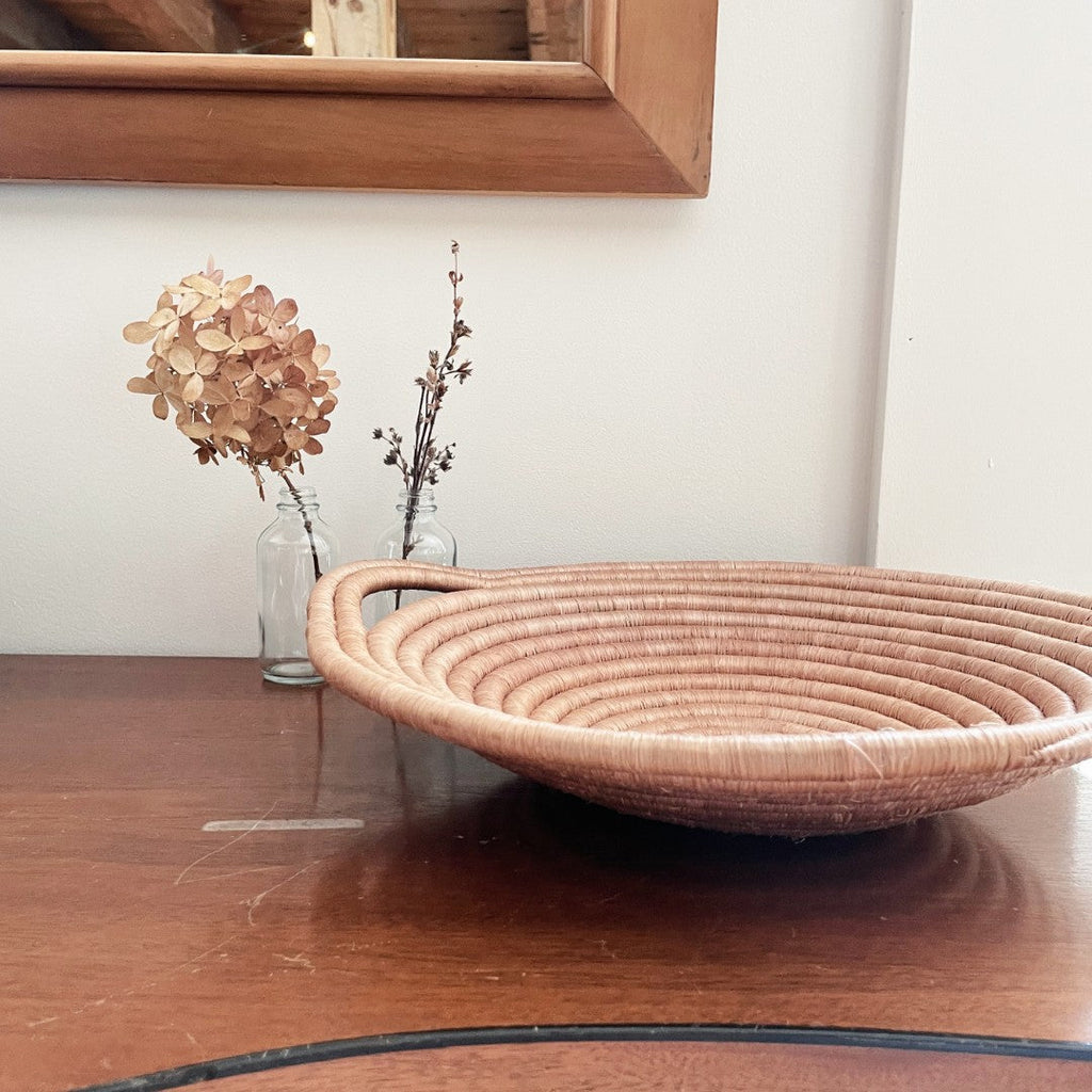 Double Handle Sweetgrass Bowl
