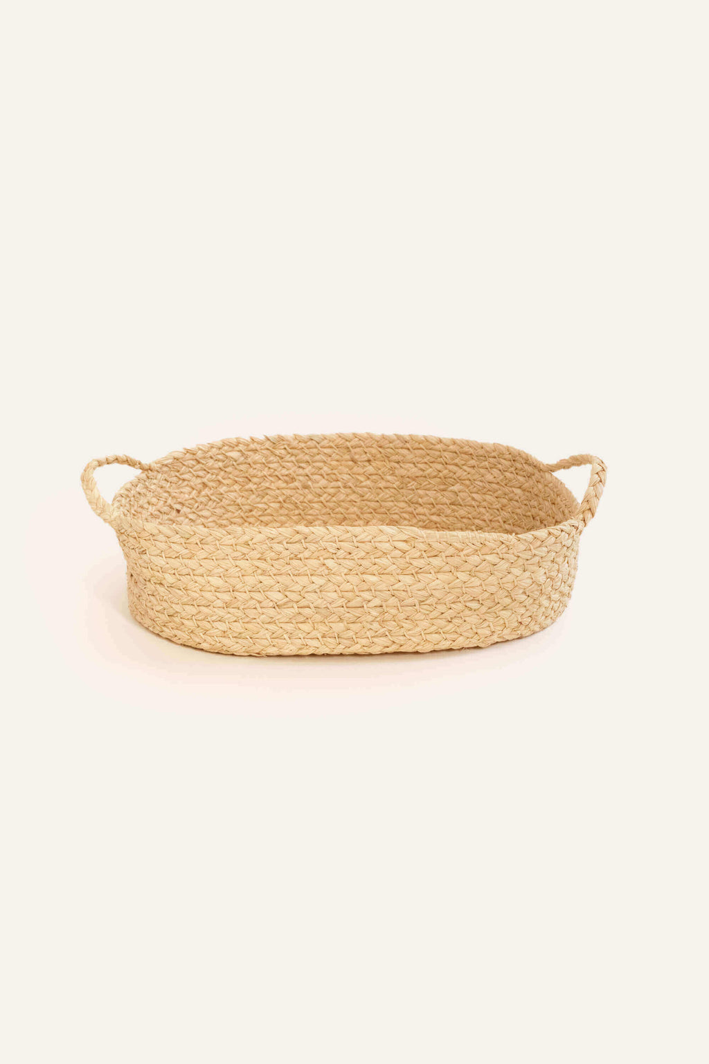 Nesting Braided Raffia Trays - Set of 3