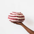 Berry Red Pathways Wool Ukhamba Bowl