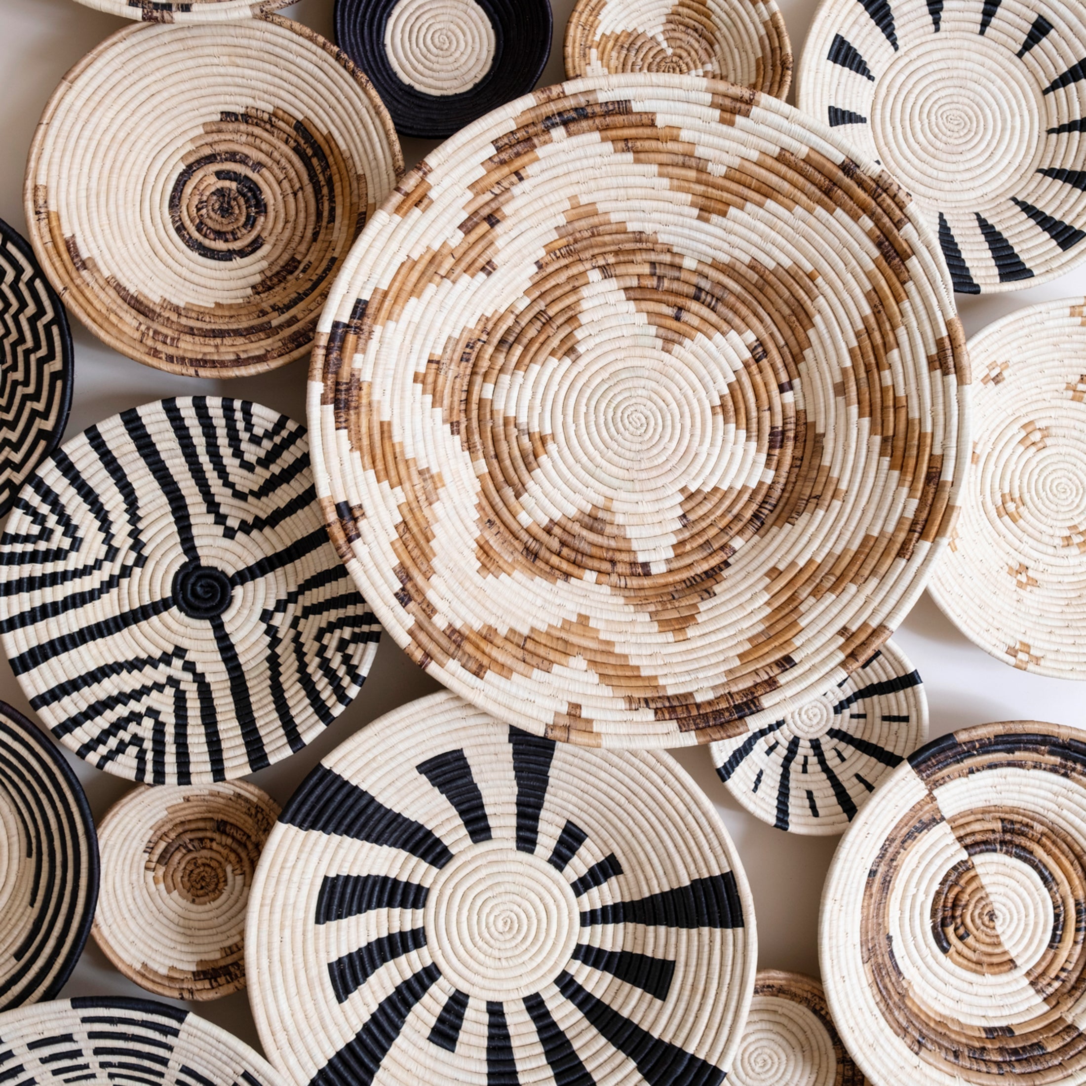 Banana Fiber Simple Spiral Basket