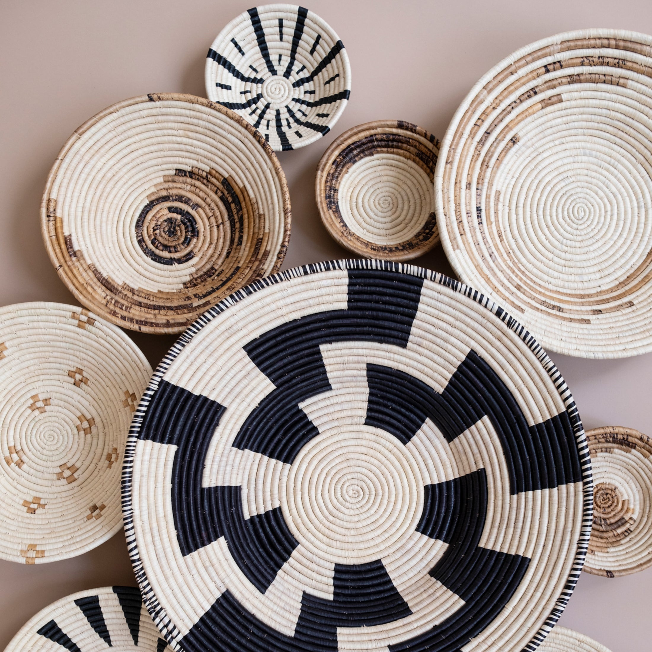 Banana Fiber Simple Spiral Basket