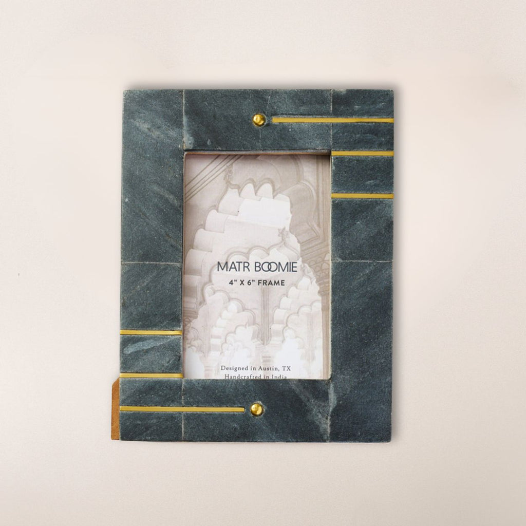 Sammita 4x6 Black Marble Picture Frame