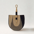 Natural & Black Decorative Fan