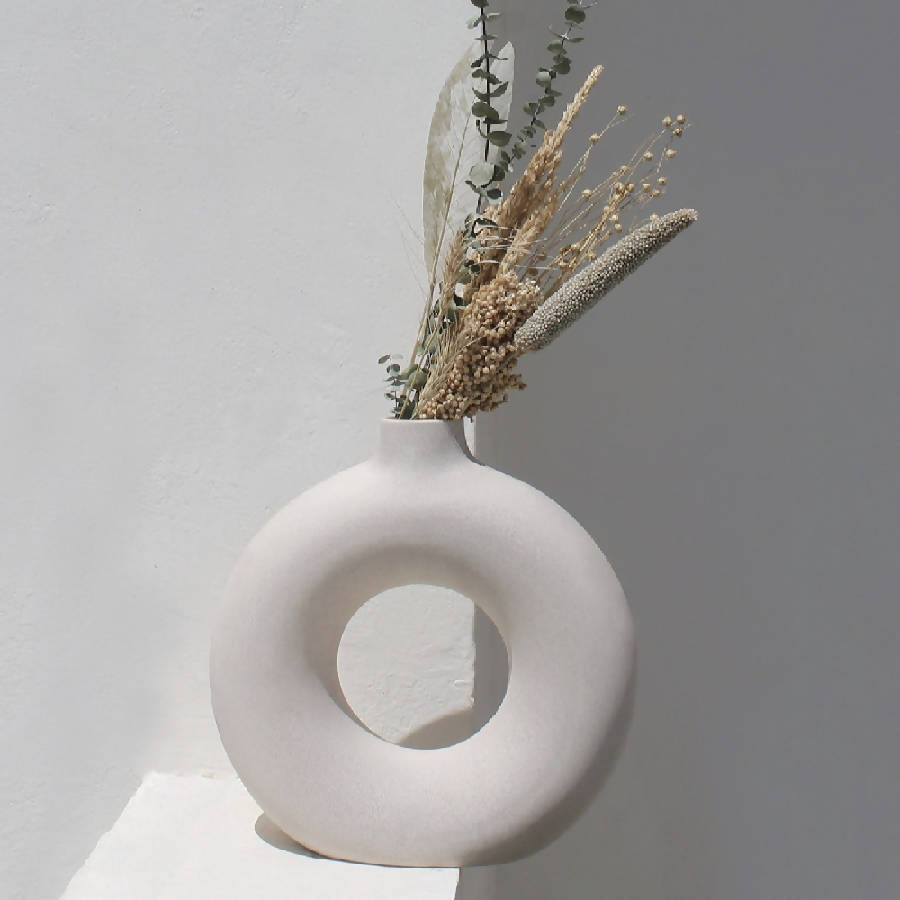 Off-White Polo Vase