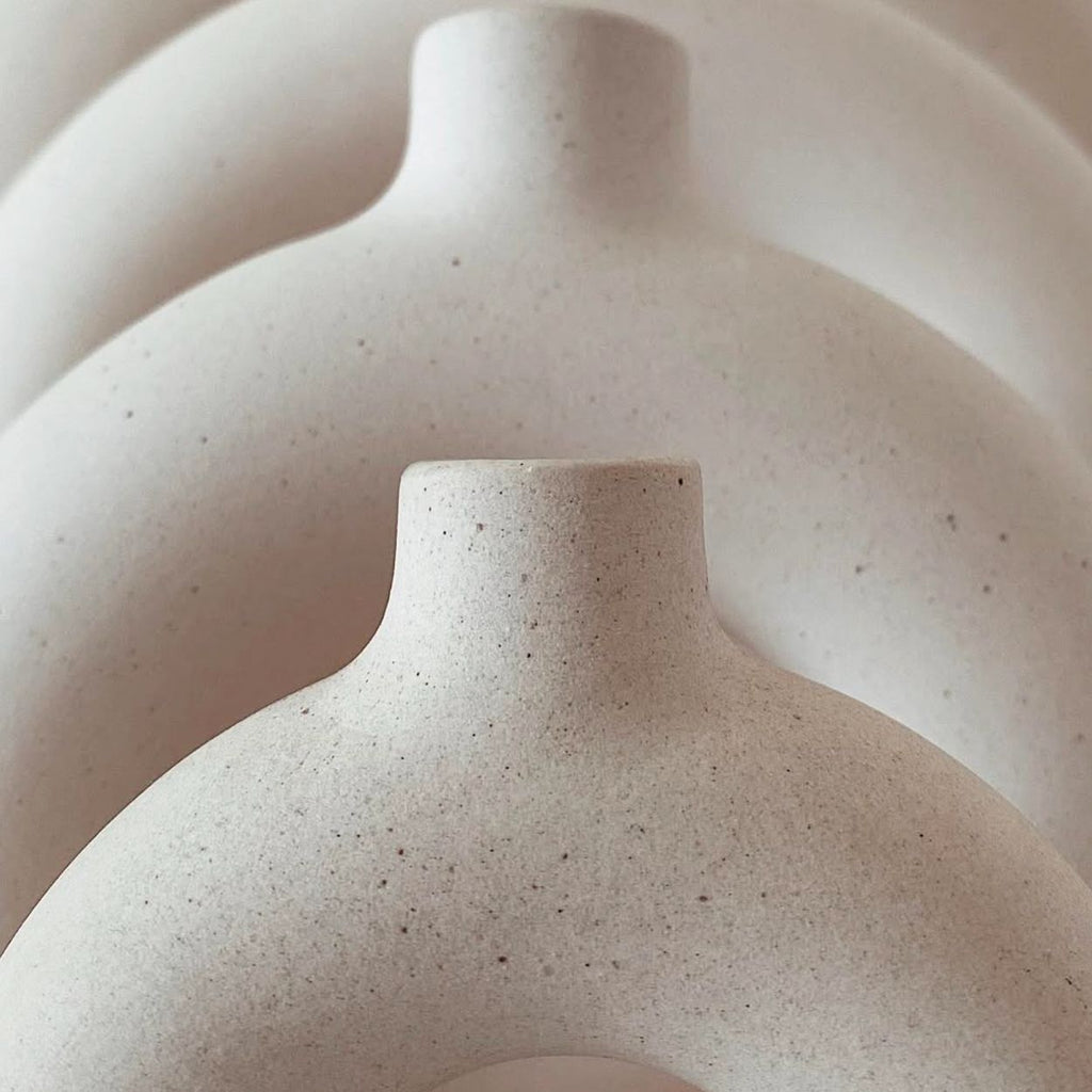 Off-White Polo Vase