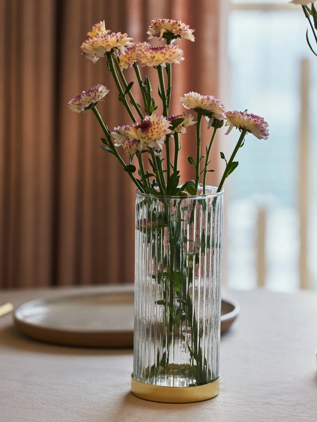 Medium Fluted Glass Vase