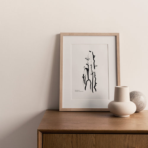Cactus Drawing Art Print