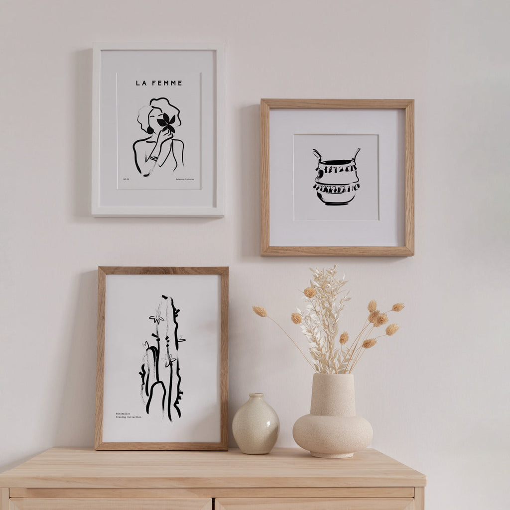 Cactus Drawing Art Print