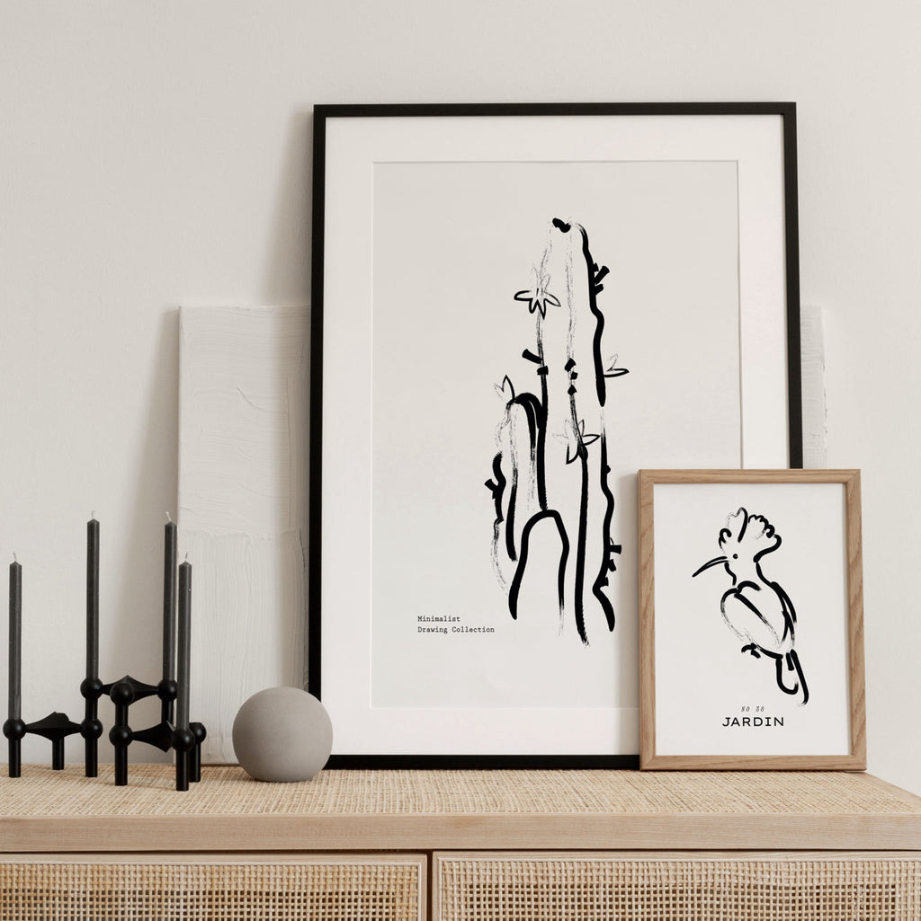 Cactus Drawing Art Print