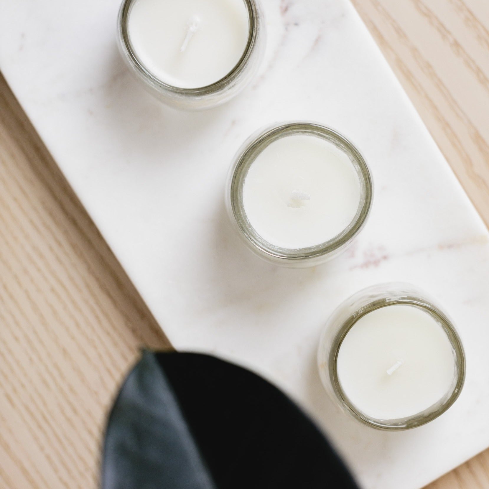 Unscented Soy Votive Candles - Set of 3