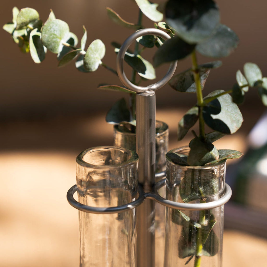 Vintage Floral Stem Vase