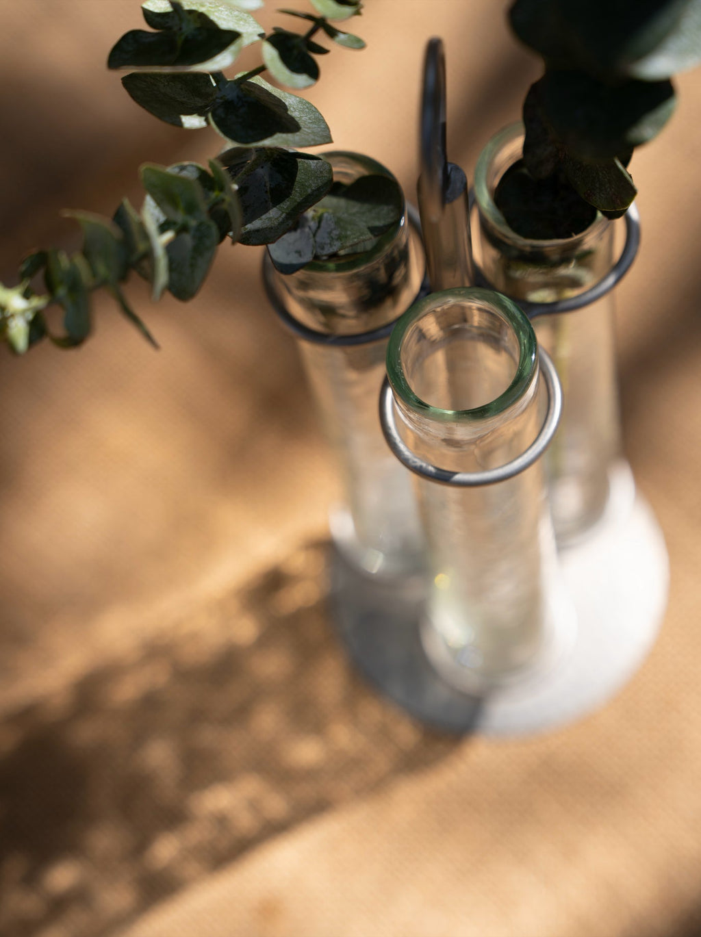 Vintage Floral Stem Vase