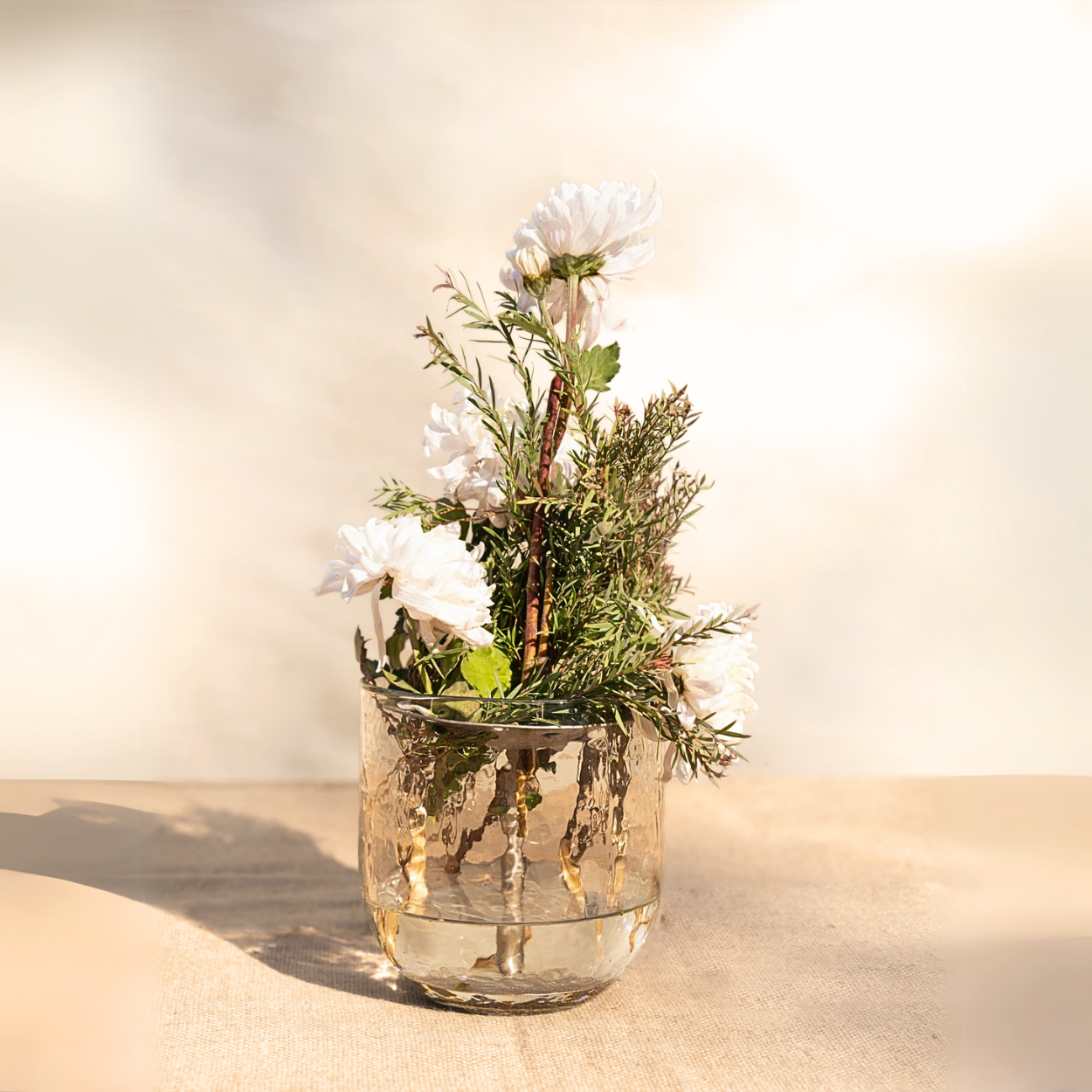 Tall Floral Flower Frog and Vase
