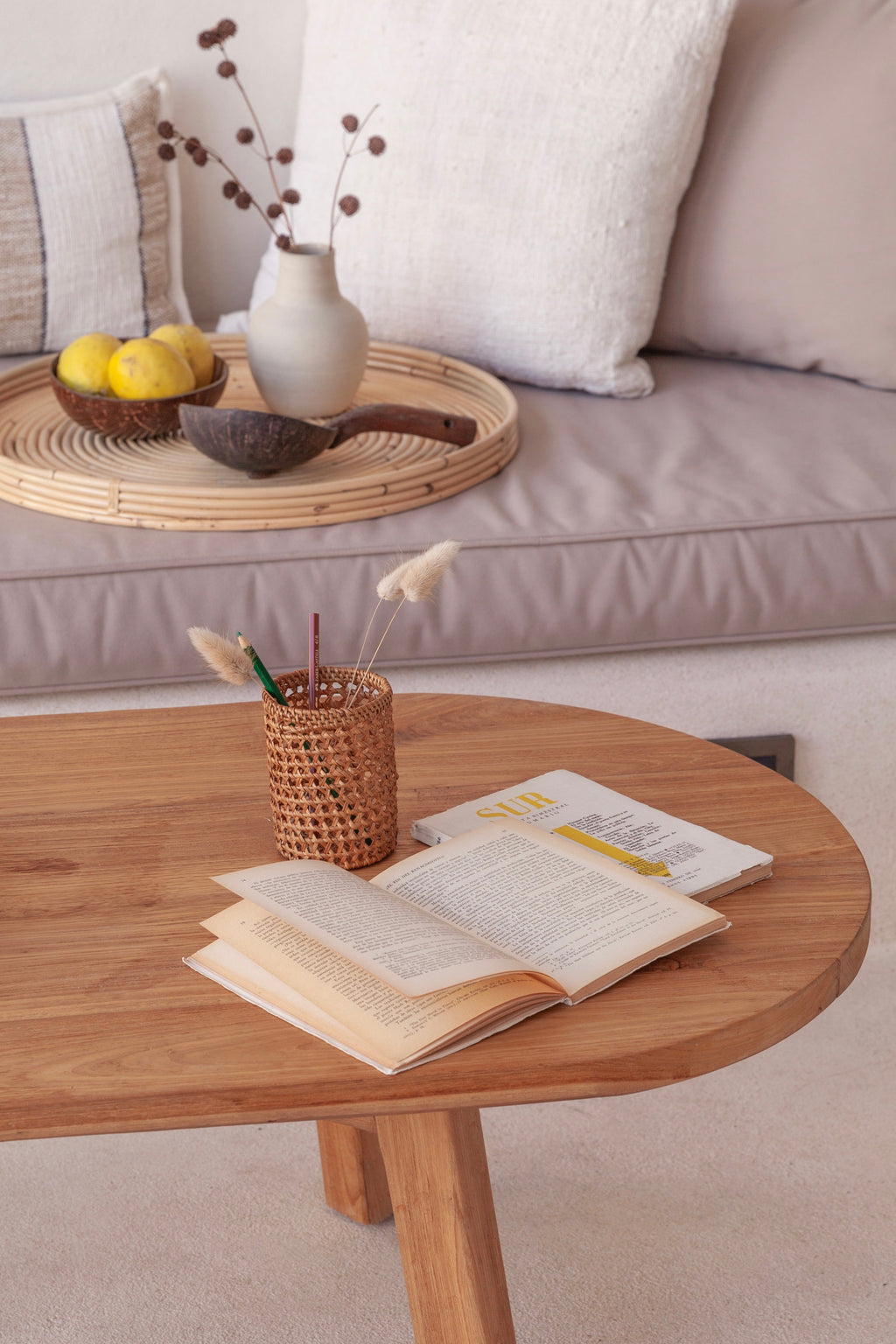 Small Rattan Utensil Holder