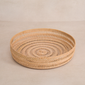 Large Round Woven Tray